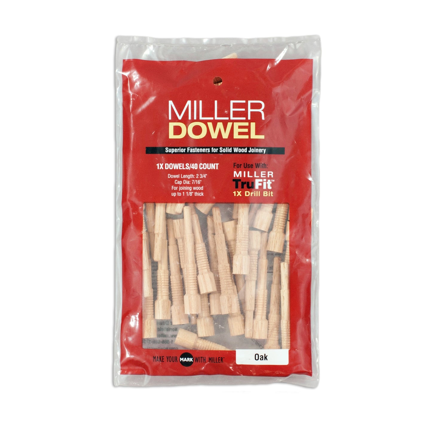 1X Miller Dowels, Wooden Dowels
