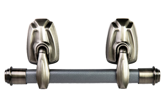 Complete Steel Handle Set in Antique Nickel - Pre-Assembled!