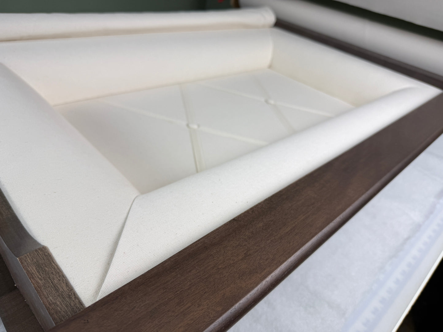 Casket Lid Liner, Tailored for the Craftsman Panel and American Heritage Styles