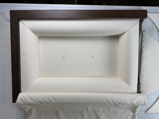 Casket Lid Liner, Tailored for the Craftsman Panel and American Heritage Styles