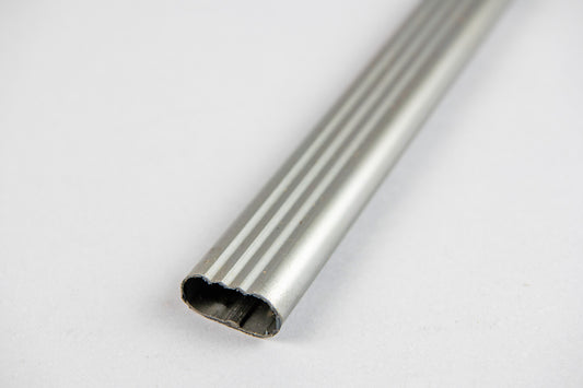 Casket Handles, Bar Stock Tubing, Triple Groove Oval, 5/8 x 1-1/4