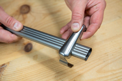 Casket Handles, Bar Stock Tubing, Triple Groove Oval, 5/8 x 1-1/4