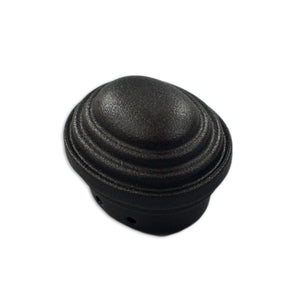 End Cap, Tip, 1x1-3/8 Oval, Plain Steel