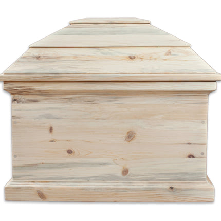 Casket Shell, Unfinished Pine, Solid Wood