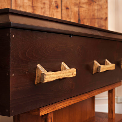 Coffin Handle, Casket Handle, Solid Hardwood, Vintage Styling