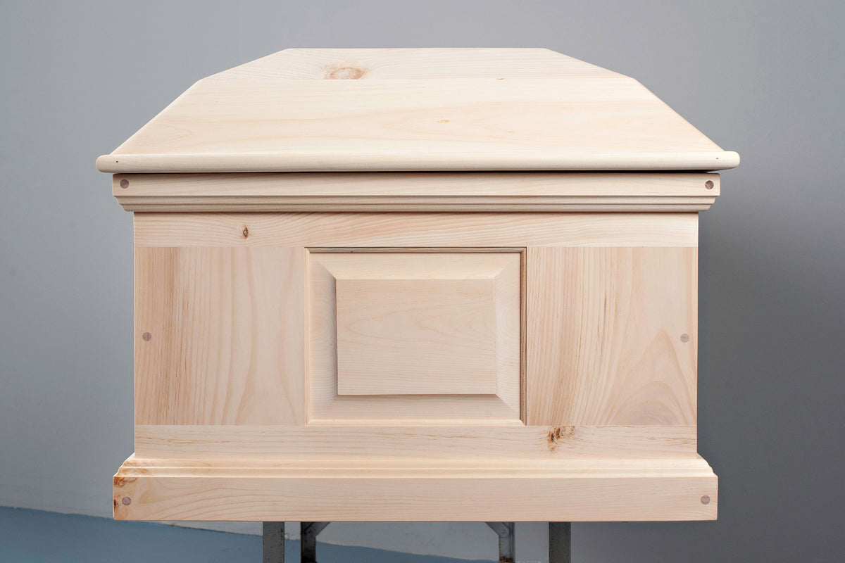 Casket Shell, Craftsman Raised Panel, Solid Wood – Casket Builder Supply