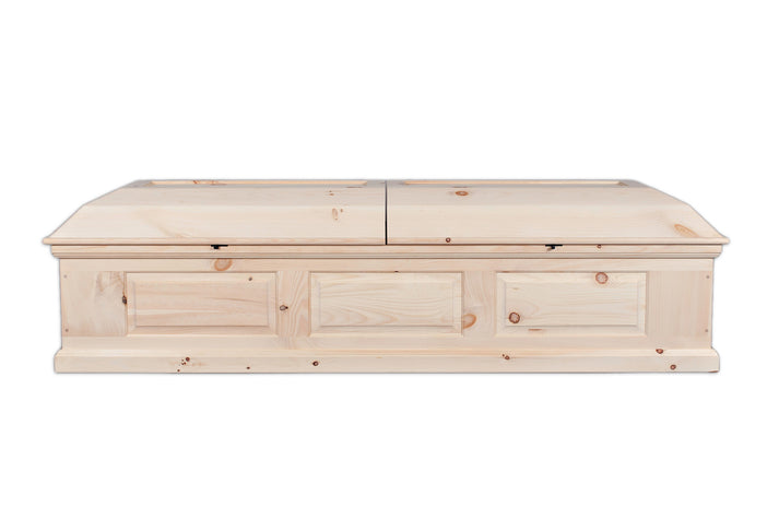 Casket Shell, Craftsman Raised Panel, Solid Wood – Casket Builder Supply